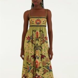 FARM Rio Green Maxi Dress
